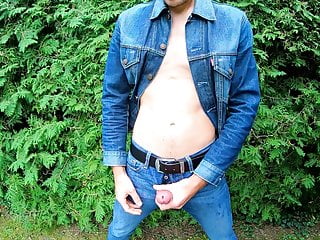 Masturbating In Women's 501 Jeans And A Levi's Jeans Jacket free video