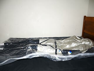 Aug 24 2023 - Vacpacked With My Pvc Aprons, Silver Latex Jacket And Thick Quilt free video