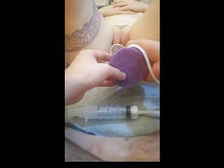 First Time Using Female Condom With Bad Dragon Toy free video