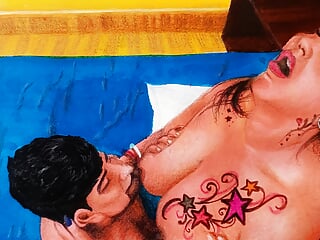 Erotic Art Or Drawing Of Sexy Indian Woman Fucking Her Husband free video