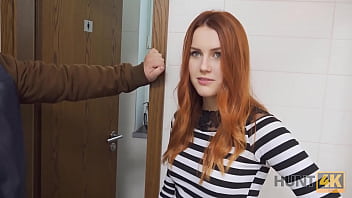 Hunt4K. For Cash Cuck Permits Hunter To Fuck Red-Haired Gf In Restroom free video