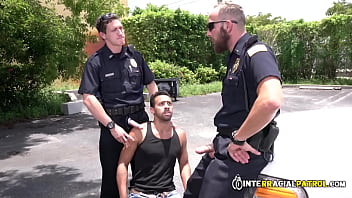 Suspect Is Taken And Banged By Gay Cops Against The Car Hood free video