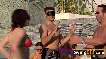 Naughty Group Of Swingers Is Playing Naked Blindfolded Sex Games free video