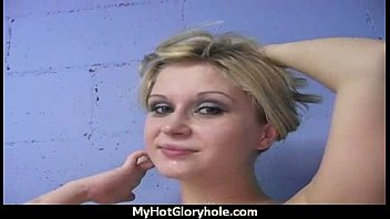 Babe Sucks And Fucks Black Cock At Gloryhole 3 free video