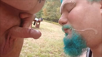 Fatbear Gives Cubby A Facial Up At The Campground free video
