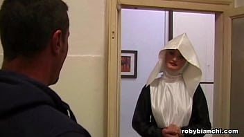 Young Nun Gives In To Temptation And Gets Fucked free video