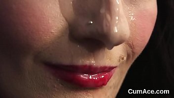 Flirty Centerfold Gets Jizz Shot On Her Face Eating All The Jizz free video