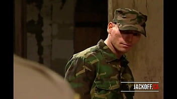 Soldiers Get Horny And Play Sex Games In Army Restroom free video