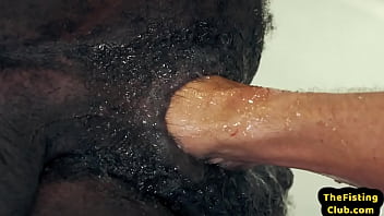 Skinny Ir Fisting Bf Fists Black Hairy Asshole After Rimjob free video