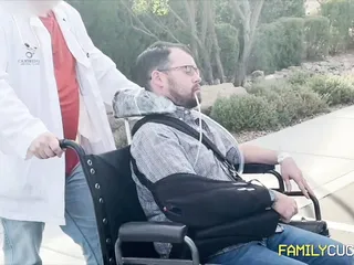 Cuckold Husband Tries To Leave Wife And Ends Up In Wheel Chair free video