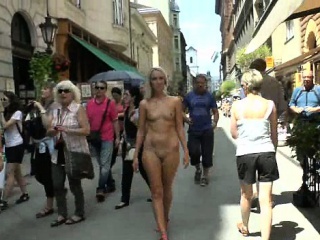 Naughty Babes Shows Their Naked Bodies In Public free video