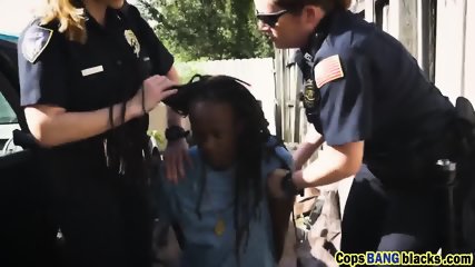 Huge Black Cocked Stud Fucking Hard Two Nasty Cops Outdoors free video