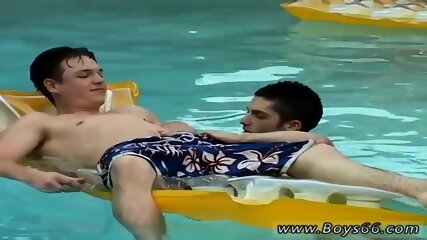 Boy Pissing Boxers And Uncut Men Gay Kaleb's Pissy Pool Party free video