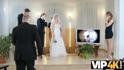 Vip4K. Olivia Sparkle In A Wedding Dress And Veil Caught On Camera Fucking free video